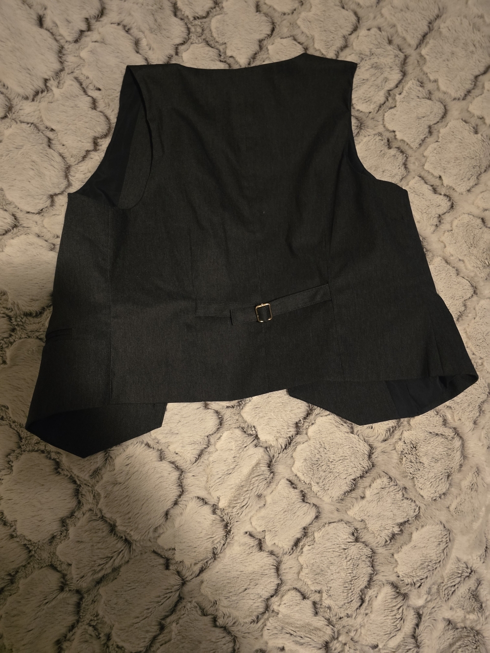 Nicole Miller Women's Tailored Navy Dress Vest Silver Buttons Sz M NWT - Picture 5 of 5